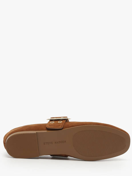 Ballerinas Met Riempjes Uit Leder Steve madden Bruin women 11004770 ander zicht 4